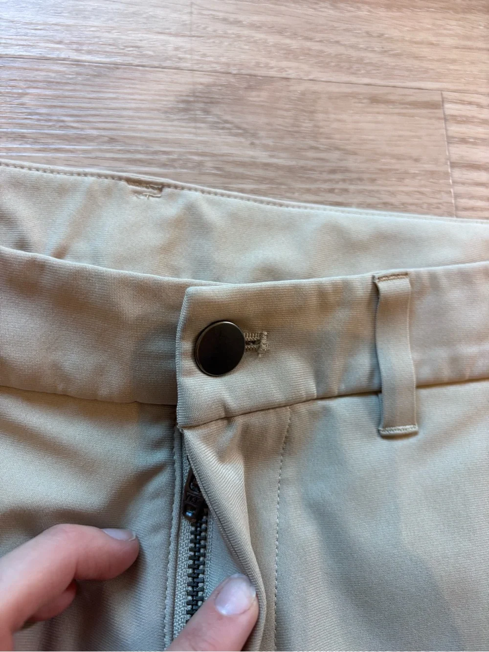 Lululemon Men’s 33 (Fits 34x31) Commission Pants Khaki Beige Slim Performance